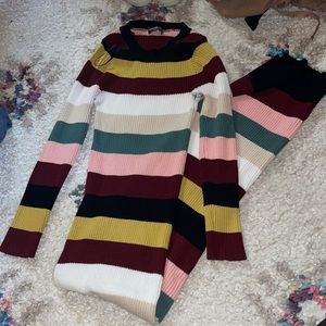 Striped Sweater Dress